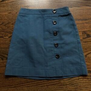 Ann Taylor Petite A line Navy Skirt - Size 00P
